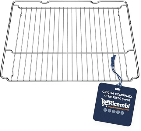 ERICAMBI®, Grille four pour cuisson, compatible avec Bosch Neff, dimensions : 455 x 375 mm. Convient à la cuisson, hautes températures, non toxique.