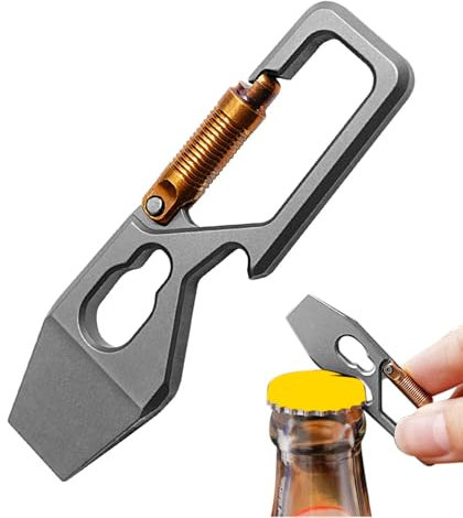 Piccola di, piede di porco tascabile - Piede di porco multifunzionale in lega di titanio,Apribottiglie, da campeggio, strumento piede di porco per il trasporto quotidiano