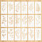 18 Stück Airbrush Schablonen zum Malen, 15 * 7.5cm Blumen Schablonen Blätter, Schablone Stencil, Schablonen Textilgestaltung, Schablonen Malen für Scrapbooking Möbel Deko