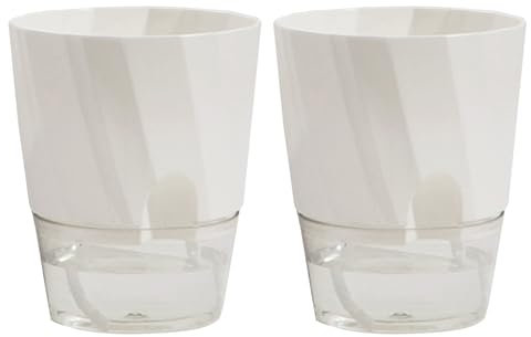 Pflanztöpfe für den Innenbereich, selbstbewässernd, afrikanisches Veilchen, transparenter Kunststoff, automatische Bewässerung, Blumentopf, quadratischer Topf für alle Zimmerpflanzen, Kräuter 2025