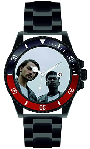 Memories personlig fotoklocka Ø40 mm 3 bar vattentät herrklocka med fotodatumvisning fotogåva fotoarmbandsur