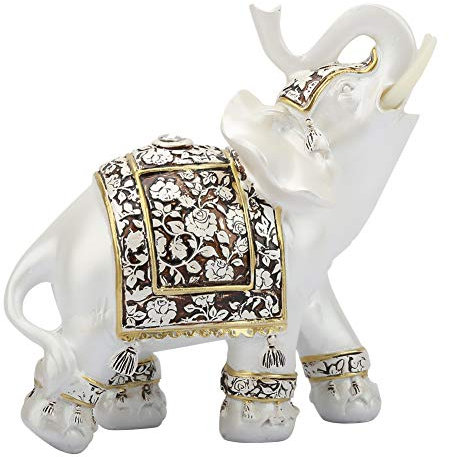 Reichtum Feng Shui Elefant Statue, Gold Elefanten figuren Figur Rüssel Nach Gerichtet Sammlerstück Zuhause Wohnzimmer Auto Büro Desktop Dekor Einweihungsgeschenk Elefanten Wohnkultur Geschenk Ornament
