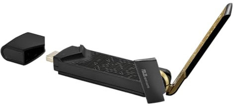 ASUS USB-AX56 Dual-Band AX1800 USB-WLAN-Adapter (WiFi 6, externe Antenne, WPA3-Security, Plug-and-Play)
