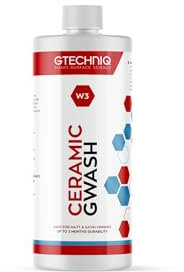 Gtechniq Car Shampoo. 2-in-1 Ceramic GWash and Hydrophobic Coating for Car Cleaning. Cleans and Repels Dirt, Car Cleaner for Up to 3 Months Protection, Super Concentrated - 500ml