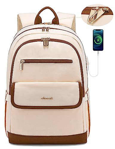 LOVEVOOK Laptop Rucksack Damen Groß 17.3 Zoll Schulrucksack Mädchen Teenager Schultasche Anti Diebstahl Reiserucksack Wasserdicht Backpack Women Arbeitstasche Tagesrucksack Daypacks für Uni Reise Work