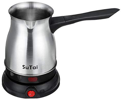 12 Cups Electric Turkish Greek Coffee Maker Stainless Steel Machine Tea Moka Pot