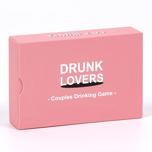 KAWAII KOI DRUNK LOVERS - Couples Drinking Game for Date Night, 54 Game Cards, Couples Games, Romantic Valentines, Card Game for Couple