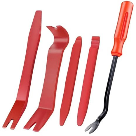SHENGG Kit de retrait de tableau de bord Audio et vidéo, Clip de porte de voiture, Kit de retrait de tableau de bord, installateur, outil de démontage de Navigation, traction de clou Automobile, 5 piè