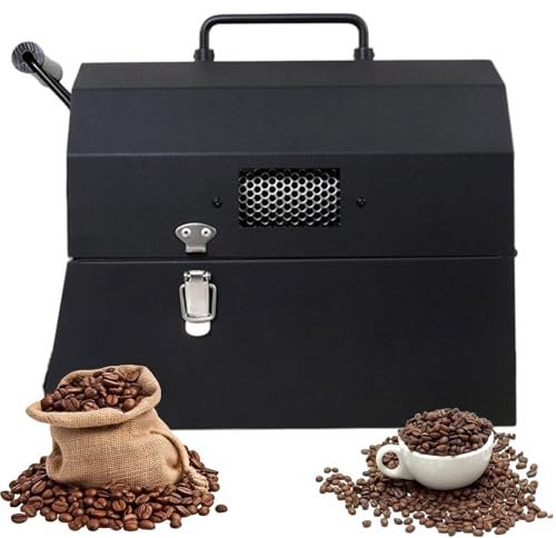 Tostador de café eléctrico, máquina for hornear granos de café, tostador de café con temperatura ajustable en grano con temperatura y velocidad ajustables for hornear café, granos crudos, maní