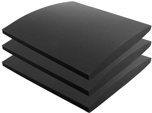 DAJAVE 3 Pcs Sofa Support Boards Foam, 50x50cm Sofa Cushion Support for Sagging Seat - High-Density Replacement Sofas Seat Cushions Curved Furniture Seats Under Cushion Sag Repair - Black