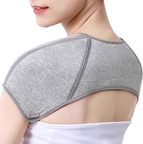 DECORN Massager protettore a Doppia Spalla. Supporto per la Spalla Auto -Riscaldamento Braccia del Cuscinetto per la Spalla della Cuffia dei rotatori tendinite cronica Sollievo dal Dolore,M