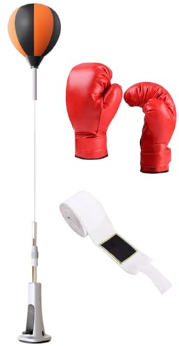 Reflexväska boxning - infusionsväska, reflex reaktionstränare | höjdjusterbar, stabil vårbastränare för kampsport fitness, St