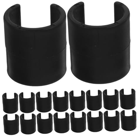 CLISPEED Clips para Asta de Bandera de Fútbol ABS 25 Unidades Hebillas Resistentes para Marcadores de Esquina Accesorios para Entrenamiento y Partidos de Fútbol al Aire Libre
