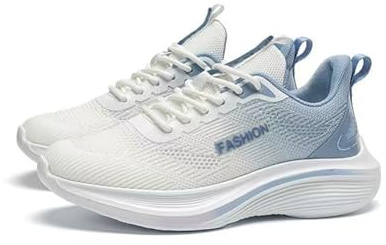 Zapatos Comodos Mujer Zapatos Cómodos Mujer Zapatillas Deportivas para Tejida Versátiles De Malla Transpirable Estilo para El Trabajo. Zapatillas Vestir (Light Blue 38)