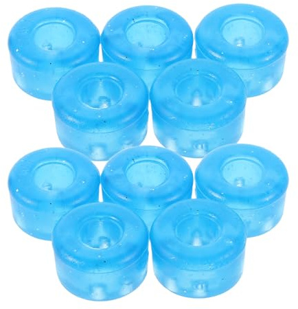 TOYANDONA 10 Amortiguadores Transparentes para Patines Quad y Patines en Línea, Bujes de Pu 95a Resistentes a Impactos, Accesorios de Amortiguación para Deportes al Aire Libre, 10