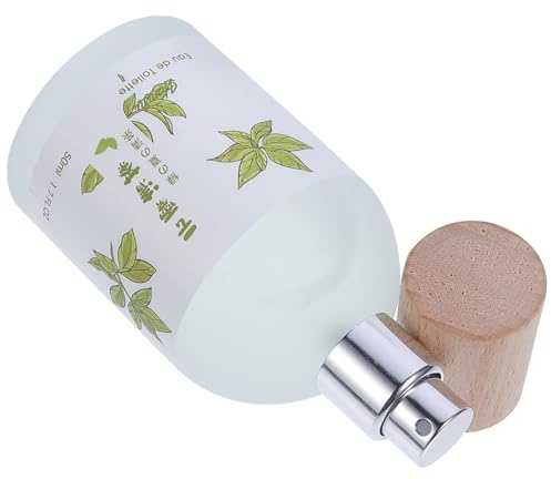 NULYLU Perfume corporal para mujer 50ml en spray con fragancia natural y ligera, botella de vidrio con tapa de madera, práctico y cómodo para uso diario