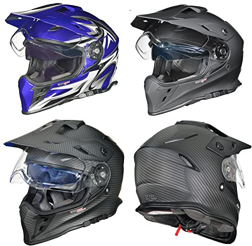 RX-967 Crosshelm Integralhelm Quad Cross Enduro Motocross Offroad Helm rueger, Größe:XL (61-62), Farbe:Matt Schwarz