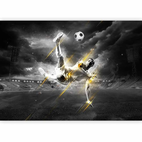 murando - Papier peint panoramique moderne 300x210 cm - Revêtement mural décoration pour chambre salon cuisine - Design unique et moderne - Gris - Adolescent, sport, football 10110907-6