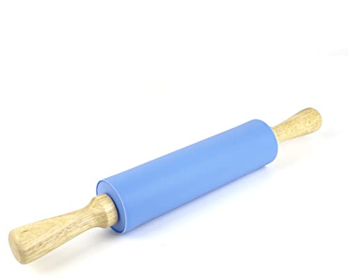 Remeel Mattarello Silicone con Maniglia in Legno Superficie Antiaderente
