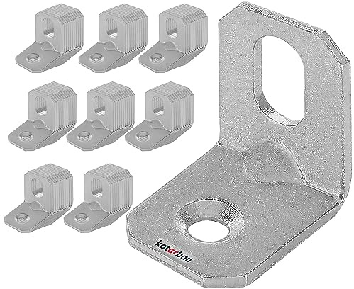 KOTARBAU Justeringsvinkel 20 x 20 x 16 mm, kantvinkel, eurohörn, vinkelanslutning, slitshål, justerbar öppning, dekorlister, monteringsvinkel (100)