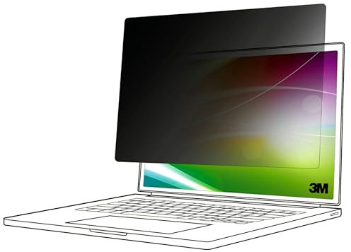3M Filtro de privacidad de Pantalla Brillante para Laptop de Pantalla Completa de 14 Pulgadas, 16:9, BP140W9E