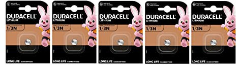5 x Duracell CR 1/3N 2L76 CR11108 mit Lithium (5 Blister à 1 Batterie) 5 Batterien