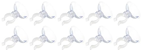 QUARKZMAN 13mm Acuario Ventosa Clips x 20uds Aérea Línea Tubo Transparente Aire Manguera Soporte Abrazadera Accesorios para Peces Tanque, Acuario Aéreas Tuberías/Mangueras