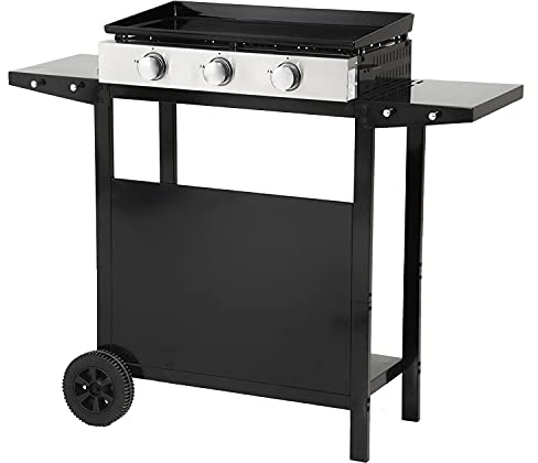 Happy Garden Piastra a Gas MÉRIDA 3 bruciatori + Carrello