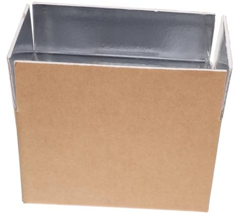 ULTECHNOVO Thermische Kartonschachtel Isolierte Versandkartons für Kalte Meeresfrüchte Umzugs- und Verpackungskartons mit Aluminiumauskleidung