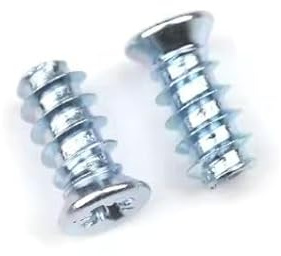 NOLDAR | EURO-skruv för montering. Skruvkoppling av möbler 6,3 x 11 mm. Träskruv (100 st)