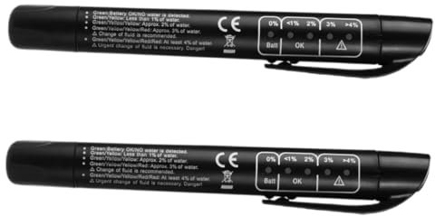 OFFSCH 2 piezas Probador de Líquido de Frenos con Diseño Portátil y Ligero Herramienta de Comprobación de de Aceite para Vehículos Evaluación Rápida y Visual de de Freno