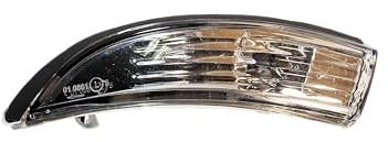 Espejo exterior intermitente, indicador de espejo intermitente izquierdo, intermitente lateral, luz intermitente compatible con Ford Fiesta 2008-2017 B-max 2012-2017 8A6113B382AB 8A6113B382AC