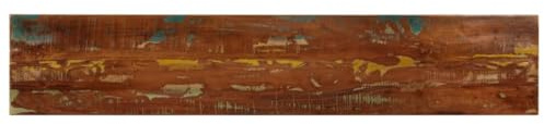 RMIHSJG Massive Altholz Tischplatte 140x20x3,8 cm Rechteckig Aus Recyceltem Holz Rustikales Design Einfache Reinigung Vielseitig Ersatztischplatte Handgefertigt Unikat