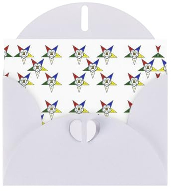 Belles cartes de vœux imprimées étoiles orientales, enveloppes incluses - Cartes de vœux vierges pour mariages, événements, anniversaires