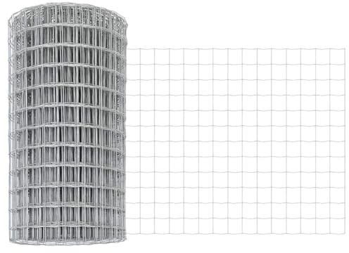 QJBSAVVA Eurozaun - Recinzione in rete metallica da 0,4 x 25 m, in ferro rivestito in PVC, per giardino e terrazza, larghezza delle maglie 76,2 x 63,5 mm, recinzione verde