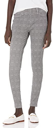 Amazon Essentials Skinny Stretch Knit Jegging, Leggings Mujer, Negro (Glen Plaid), Talla única (Talla del fabricante: Small Regular)