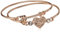 GUESS Women's Tension Bracelet Duo, Rose Gold, One Size, One Size, Glass