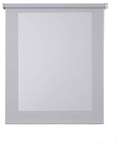 Tende a Rullo Screen 5% Filtranti Massima Qualità Protezione Solare Raggi UV Isolante Termica Tessuto Tecnico per Finestre e Porte Installazione Parete o Soffitto STORESDECO Grigio 200x250 cm