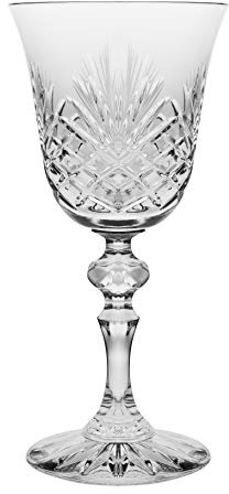 Barski Sherry Wine Glass - Stemmed Glasses - Set of 6 Glasses - Hand Cut Crystal - 5 oz. - Made in Europe