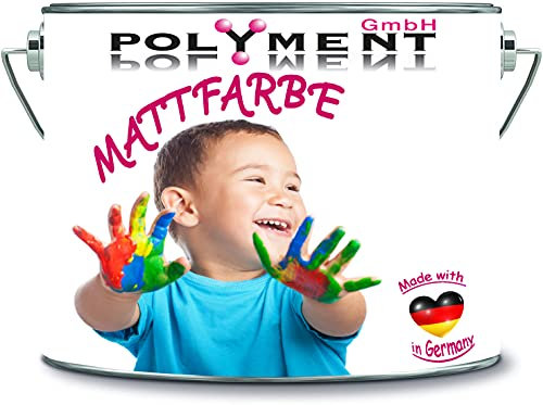 Polyment GmbH Innenfarbe Wandfarbe Dispersionsfarbe frische Trendfarbtöne (provenzalisches flieder violett, 5 l)