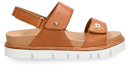 Panama Jack Sandalias planas para mujer Moka B2, Cuero B2, 37 EU