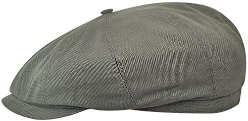 Sterkowski Modell Shelby | Baumwolle Schiebermütze für Herren und Damen | Fahrrad Cabrio Retro Kappe Freizeit Premium Stilvolle Gangster Gatsby Klassische Sommer Ballonmütze Schirm Graphitgrau 61