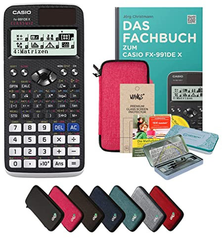 CALCUSO Streberpaket Pink mit Taschenrechner Casio FX-991DE X