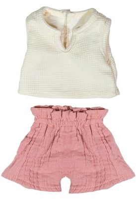 Miniland - Ropa para Muñeca de 38 cm, Accesorio de Ropa para Muñecos, Camiseta y Pantalón para Verano