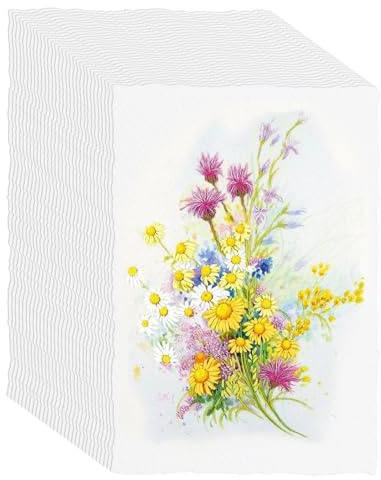 30 Sheets Watercolour Paper Bulk, 4 x 6 Cotton Watercolor Paper 300 GSM, Thick Water Colour Paper Watercolour Pad Water Colour Painting Sheets for Students Artists Beginners Drawing