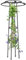 Enrejado para plantas – enrejado de metal para jardín, obelisco de jardín, ayuda para trepar flores, diseño en forma de paraguas como ayuda para plantas para arriates, invernaderos, terrazas y cultivo