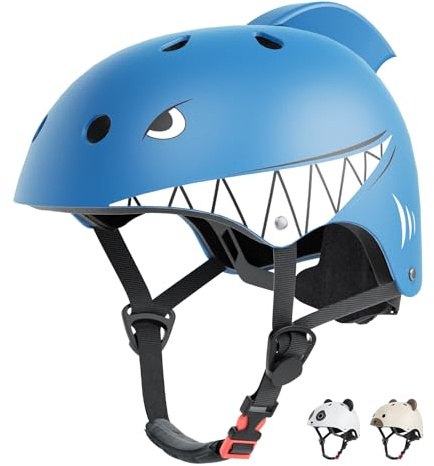 XJD Casco de Ciclismo para Niños Ajustable Casco Bicicleta Niño Casco Infantil Patinete Rollerskate de 1 a 13 Años Protecciones para Múltiples Deportes