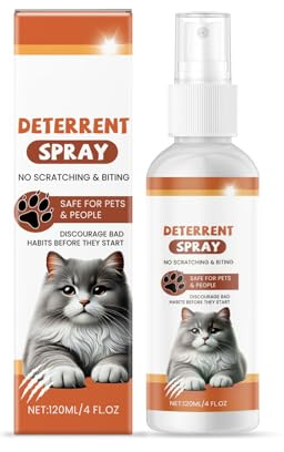 MALSSE 4floz Spray anti-chat aux extraits naturels d'agrumes pour protéger les meubles d'intérieur, contrôle de l'escalade des animaux domestiques, anticat, escalade, sprays pour meubles