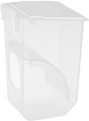 Abaodam Mangiatoia Sospesa per Piccioni e Uccelli in Plastica, Contenitore Alimentare Automatico Antigoccia, Facile da Installare e Pulire per Gabbie di Volatili Domestici