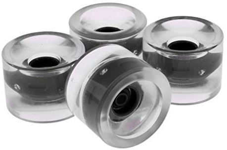 CRDARAAV 4 x Street Skateboard-hjul glöd blixt longboard magnetiskt hjulbyte